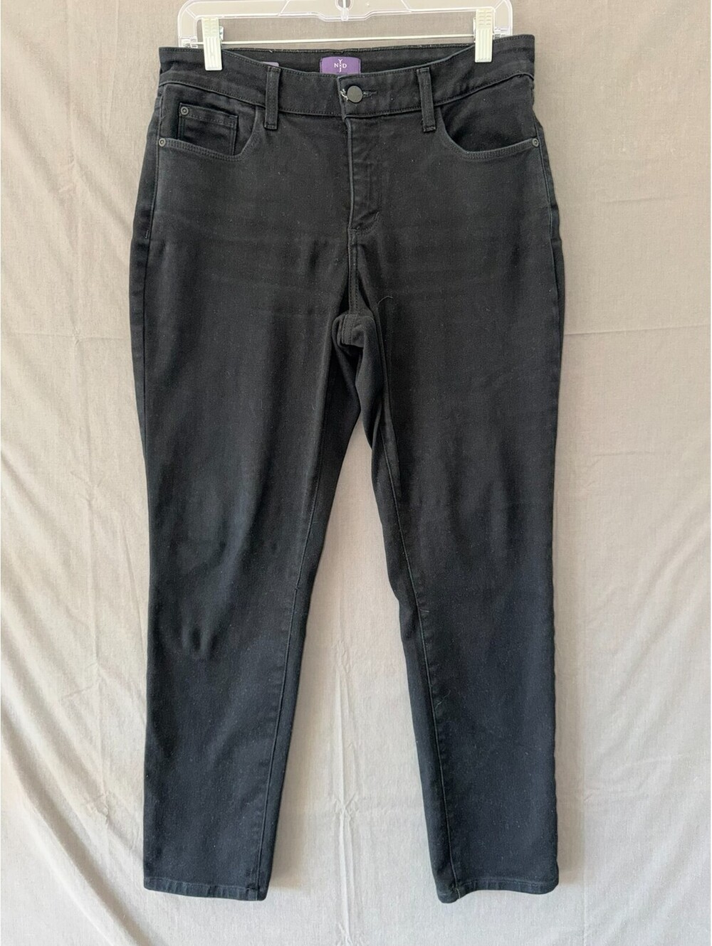 NYDJ Womens Alina Legging Black Jeans Size 10P Petite Lift Tuck Stretch Skinny